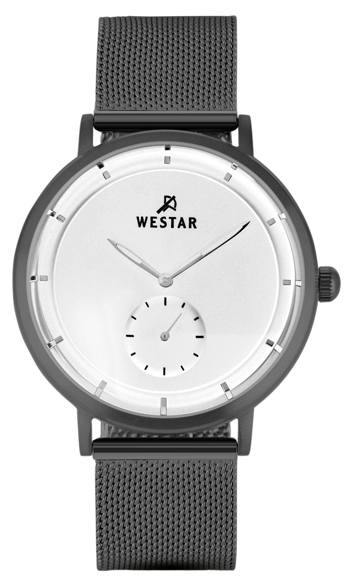 Westar Profile Stainless Steel White Dial Quartz 50247GGN107 Men's Watch - Prestige Stones