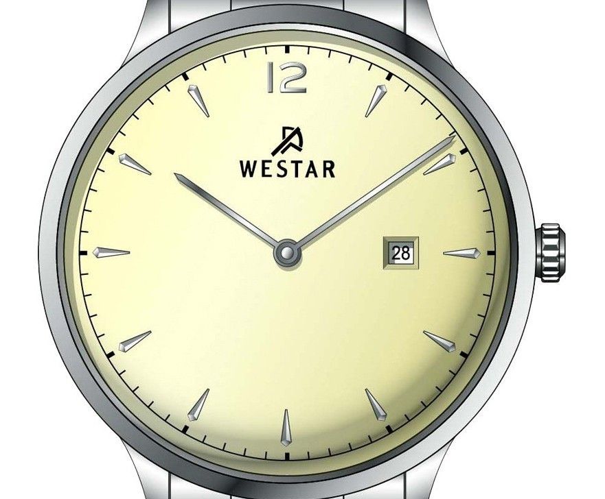 Westar Profile Two Tone Stainless Steel Light Champagne Dial Quartz 40218STN102 Women's Watch - Prestige Stones