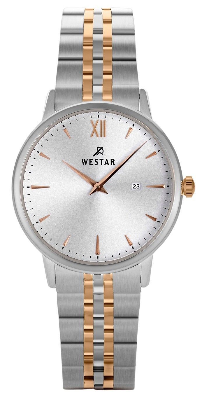 Westar Profile Two Tone Stainless Steel Silver Dial Quartz 40215SPN607 Women's Watch - Prestige Stones