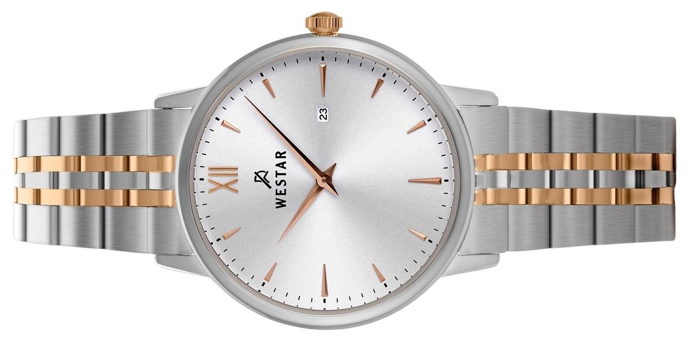 Westar Profile Two Tone Stainless Steel Silver Dial Quartz 40215SPN607 Women's Watch - Prestige Stones