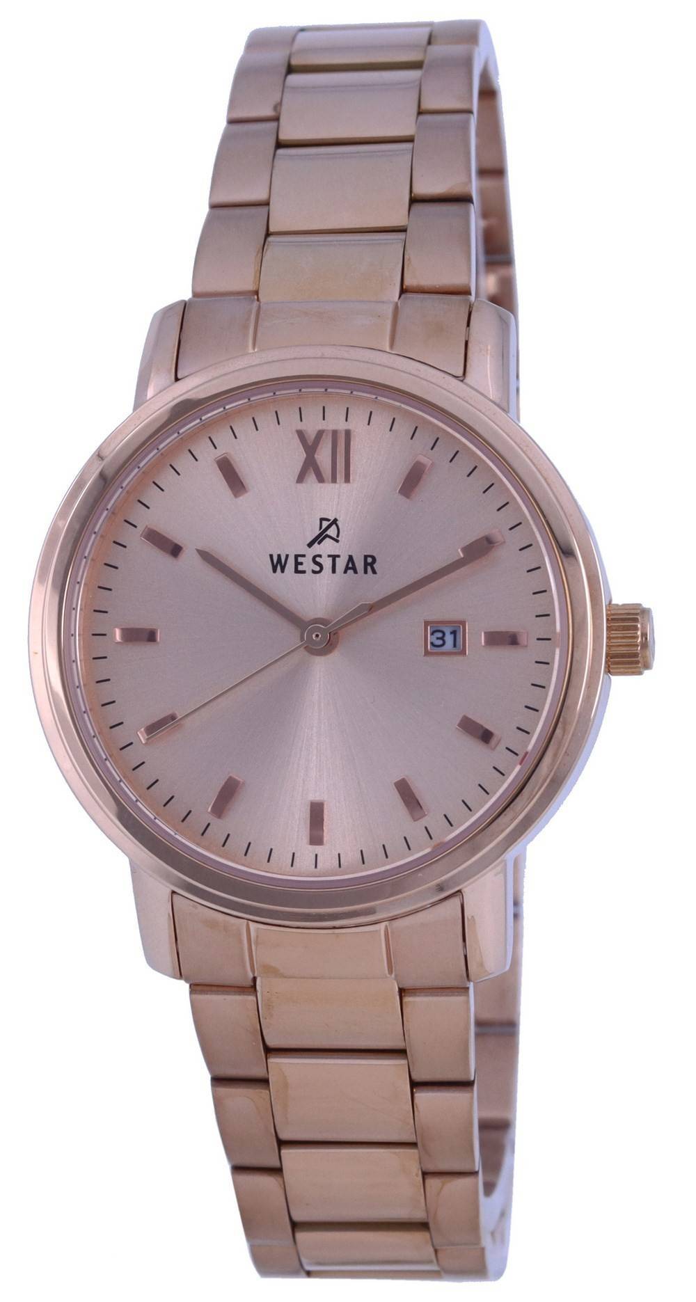 Westar Rose Gold Tone Stainless Steel Quartz 40245 PPN 609 Women's Watch - Prestige Stones