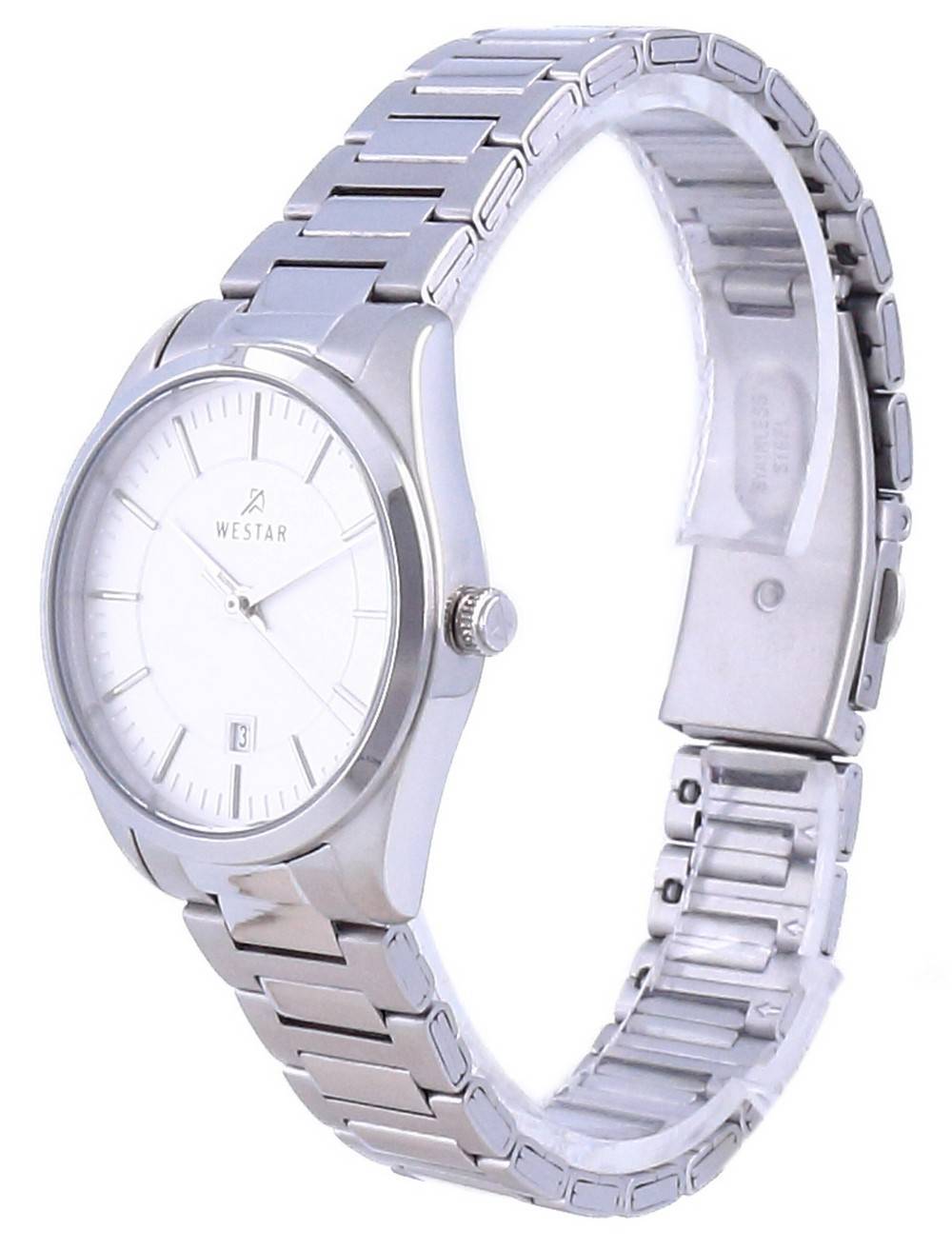 Westar Silver Dial Stainless Steel Quartz 40213 STN 107 Women's Watch - Prestige Stones