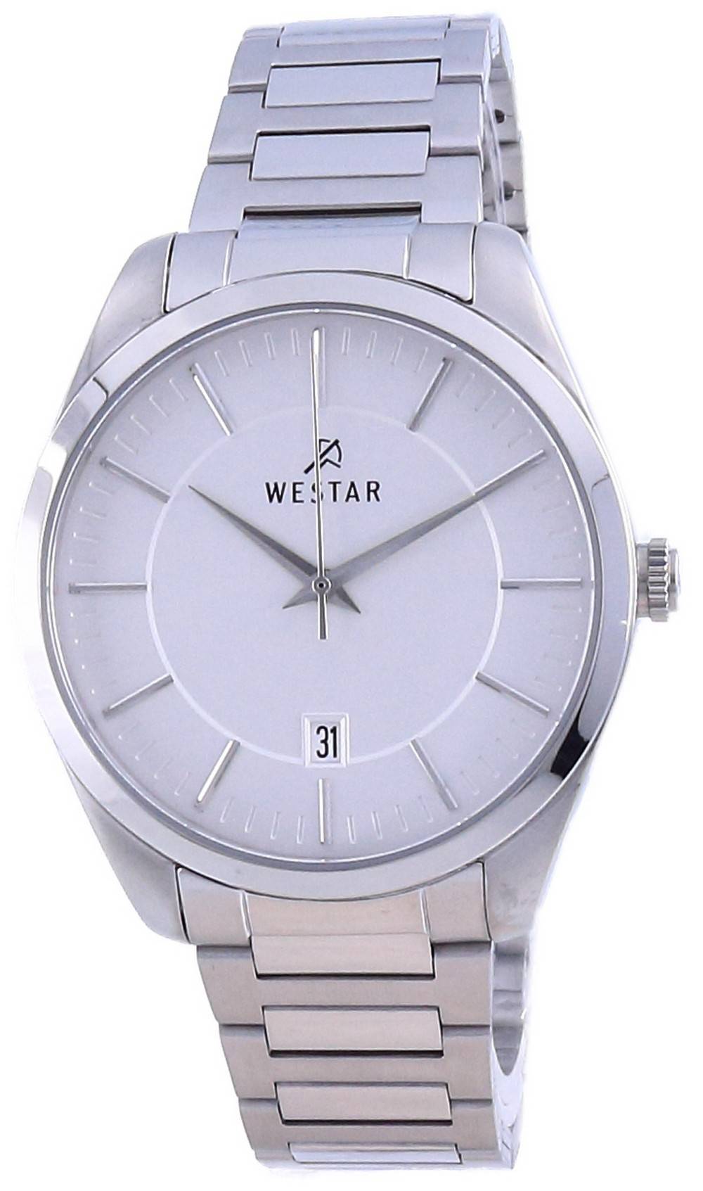 Westar Silver Dial Stainless Steel Quartz 50213 STN 107 Men's Watch - Prestige Stones