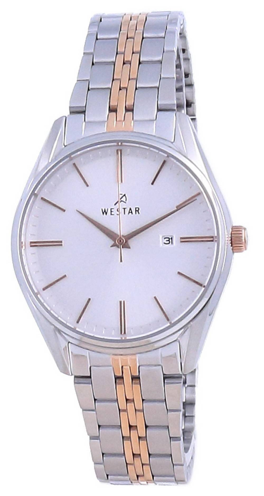 Westar Silver Dial Two Tone Stainless Steel Quartz 40210 SPN 607 Women's Watch - Prestige Stones