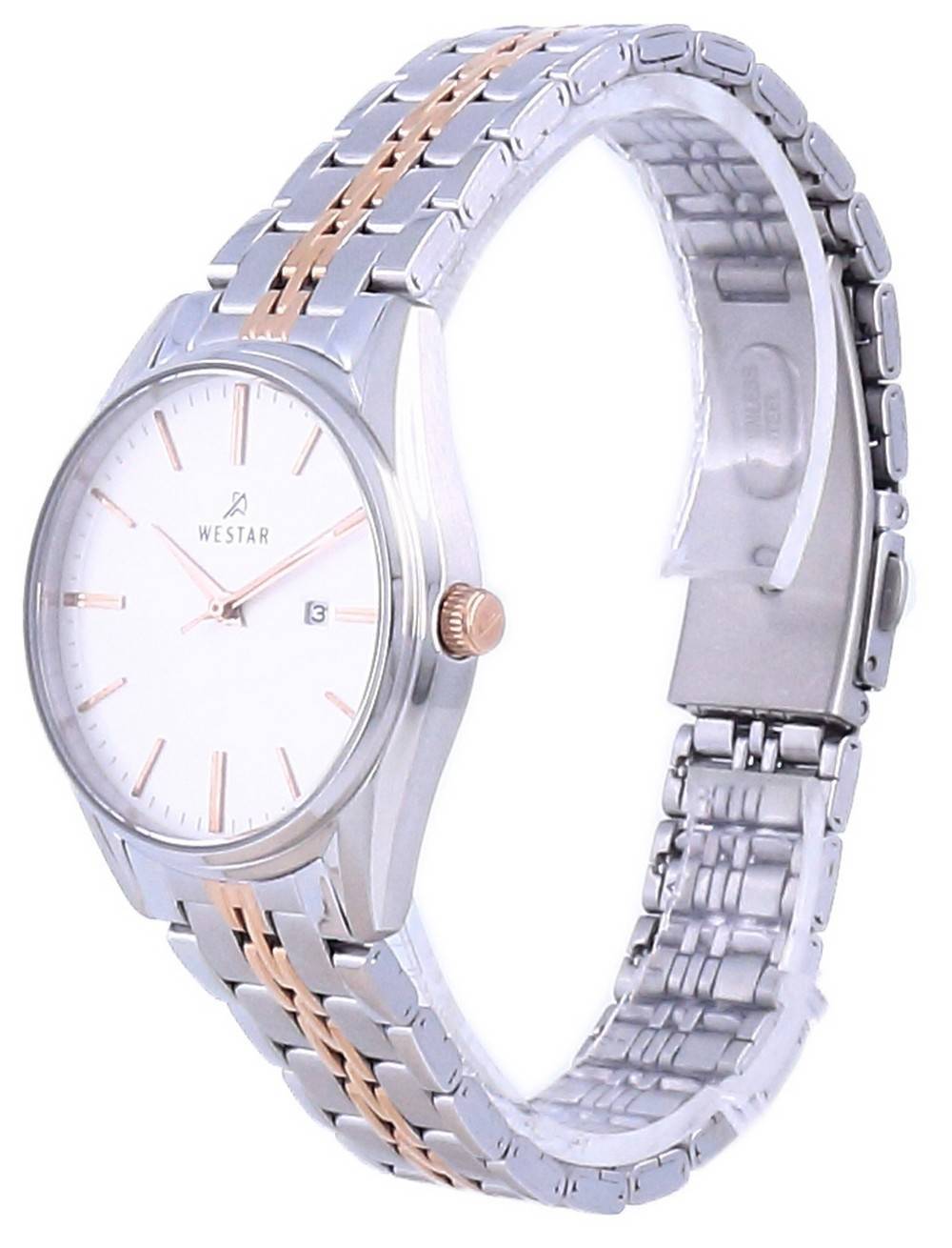 Westar Silver Dial Two Tone Stainless Steel Quartz 40210 SPN 607 Women's Watch - Prestige Stones