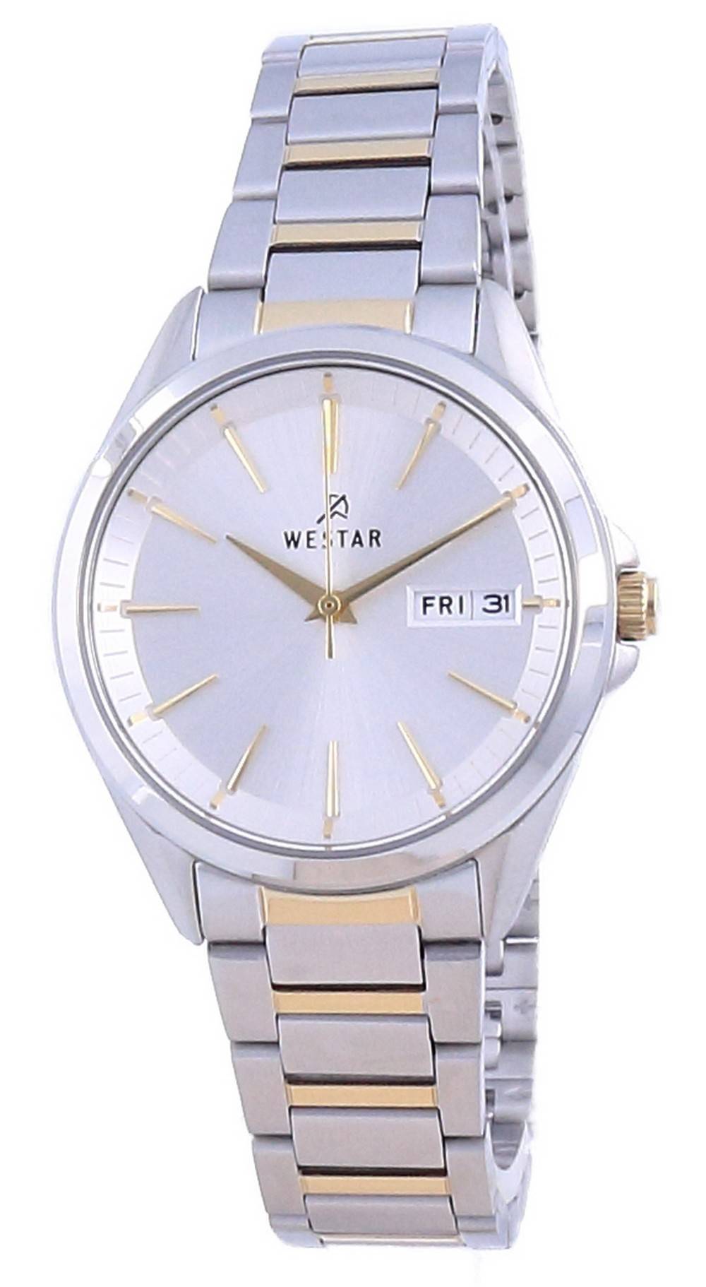 Westar Silver Dial Two Tone Stainless Steel Quartz 40212 CBN 107 Women's Watch - Prestige Stones