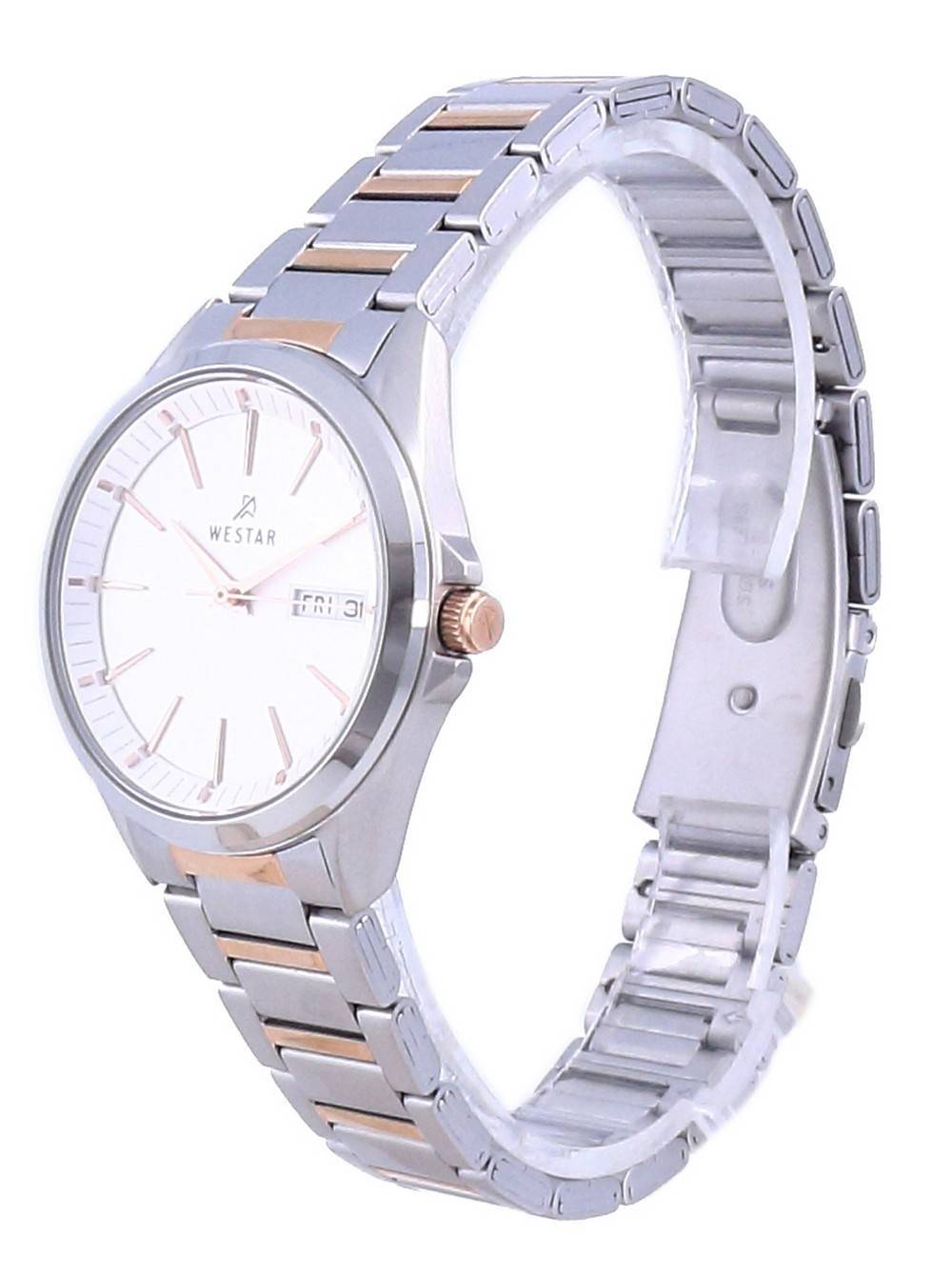 Westar Silver Dial Two Tone Stainless Steel Quartz 40212 SPN 607 Women's Watch - Prestige Stones