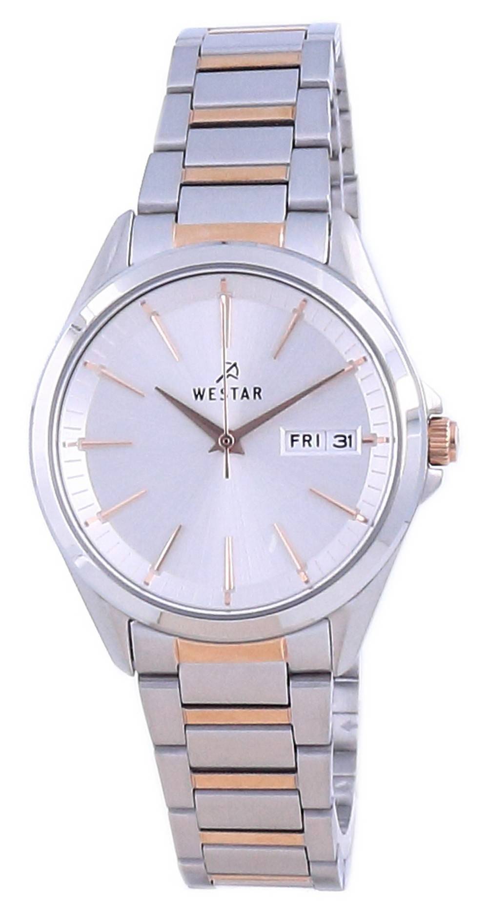 Westar Silver Dial Two Tone Stainless Steel Quartz 40212 SPN 607 Women's Watch - Prestige Stones