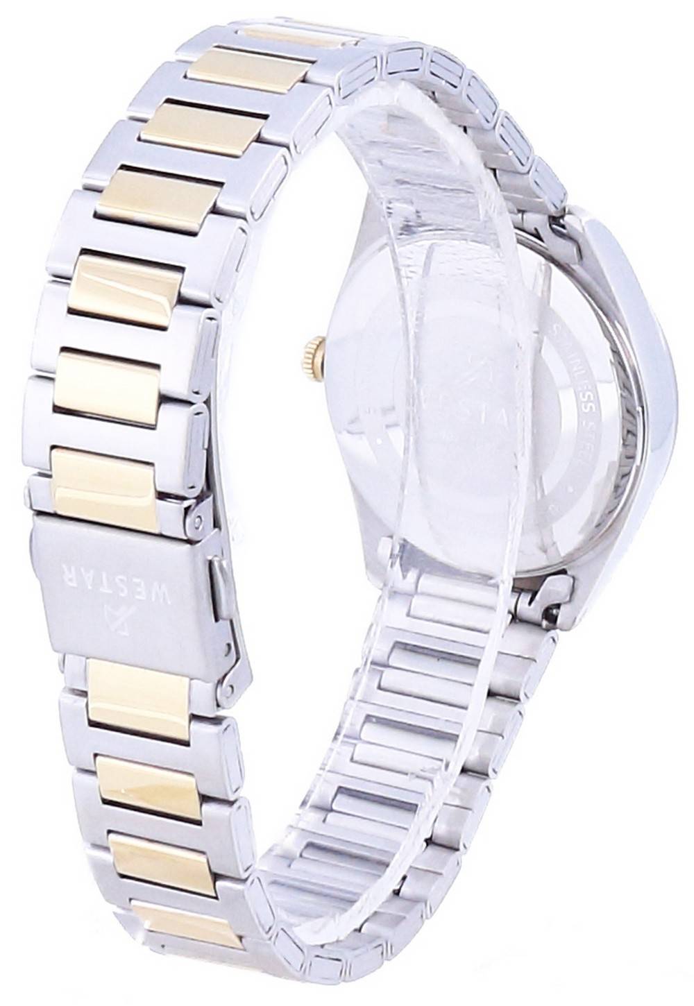 Westar Silver Dial Two Tone Stainless Steel Quartz 40213 CBN 107 Women's Watch - Prestige Stones