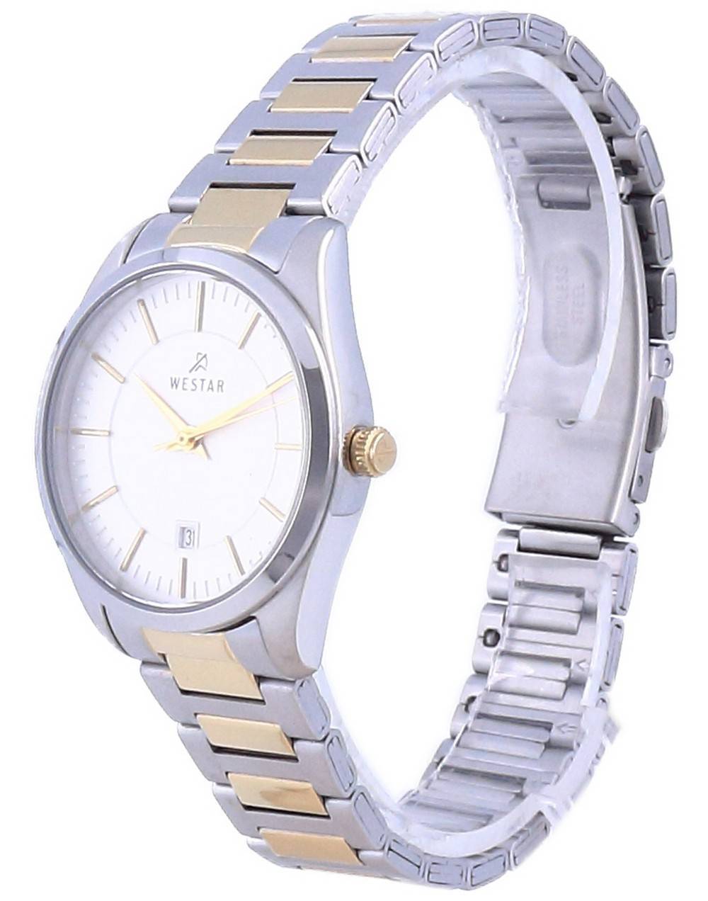 Westar Silver Dial Two Tone Stainless Steel Quartz 40213 CBN 107 Women's Watch - Prestige Stones