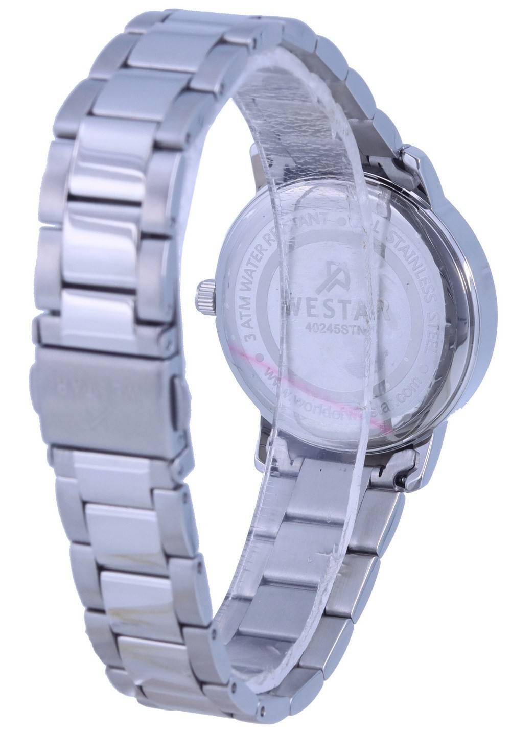 Westar White Dial Stainless Steel Quartz 40245 STN 101 Women's Watch - Prestige Stones