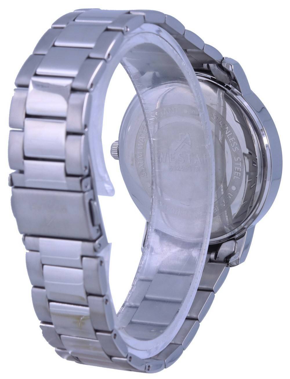 Westar White Dial Stainless Steel Quartz 50243 STN 101 Men's Watch - Prestige Stones