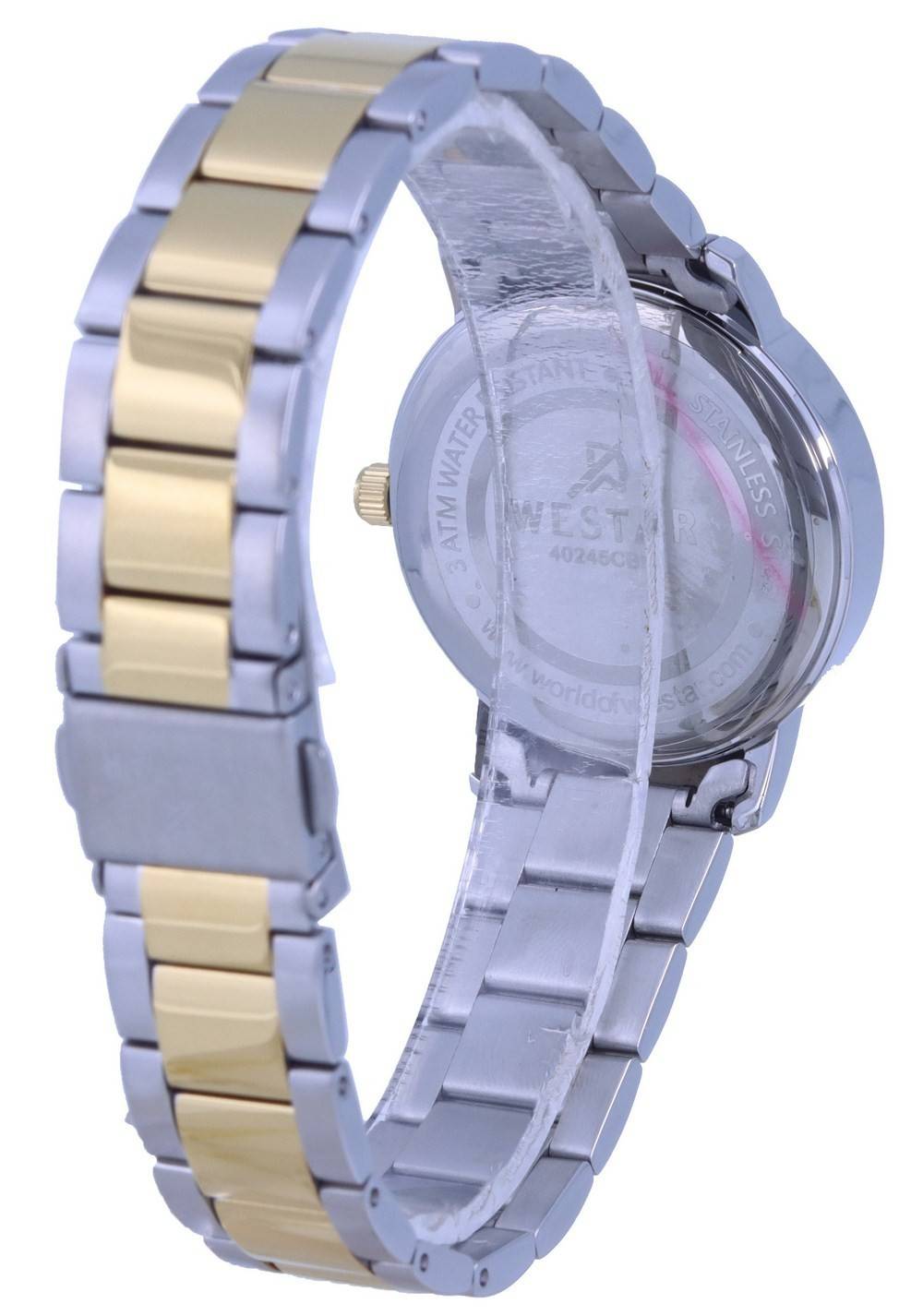 Westar White Dial Two Tone Stainless Steel Quartz 40245 CBN 101 Women's Watch - Prestige Stones