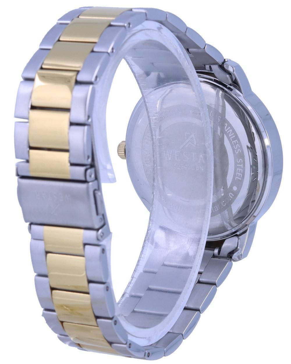 Westar White Dial Two Tone Stainless Steel Quartz 50243 CBN 101 Men's Watch - Prestige Stones