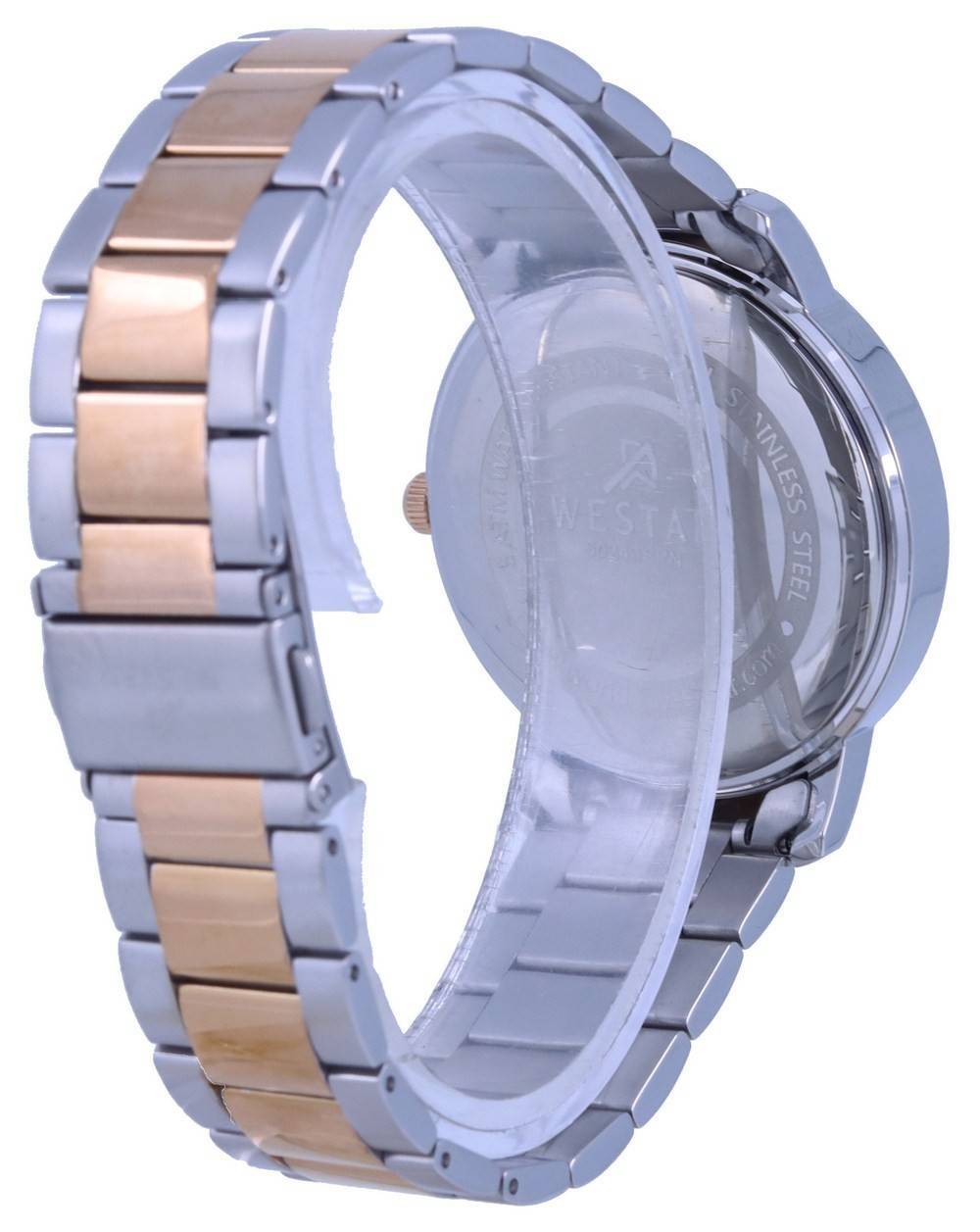 Westar White Dial Two Tone Stainless Steel Quartz 50243 SPN 601 Men's Watch - Prestige Stones