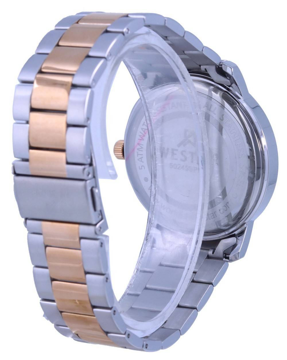Westar White Dial Two Tone Stainless Steel Quartz 50245 SPN 601 Men's Watch - Prestige Stones
