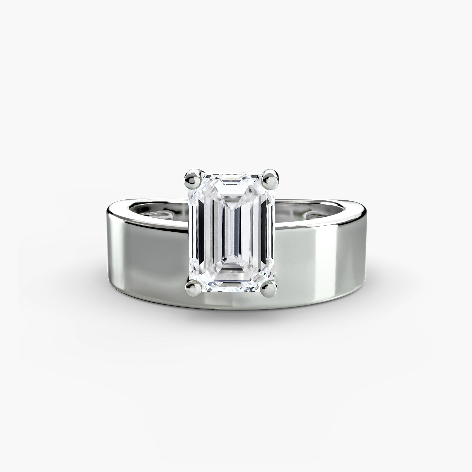 Wide Band Solitaire 2 - Prestige Stones