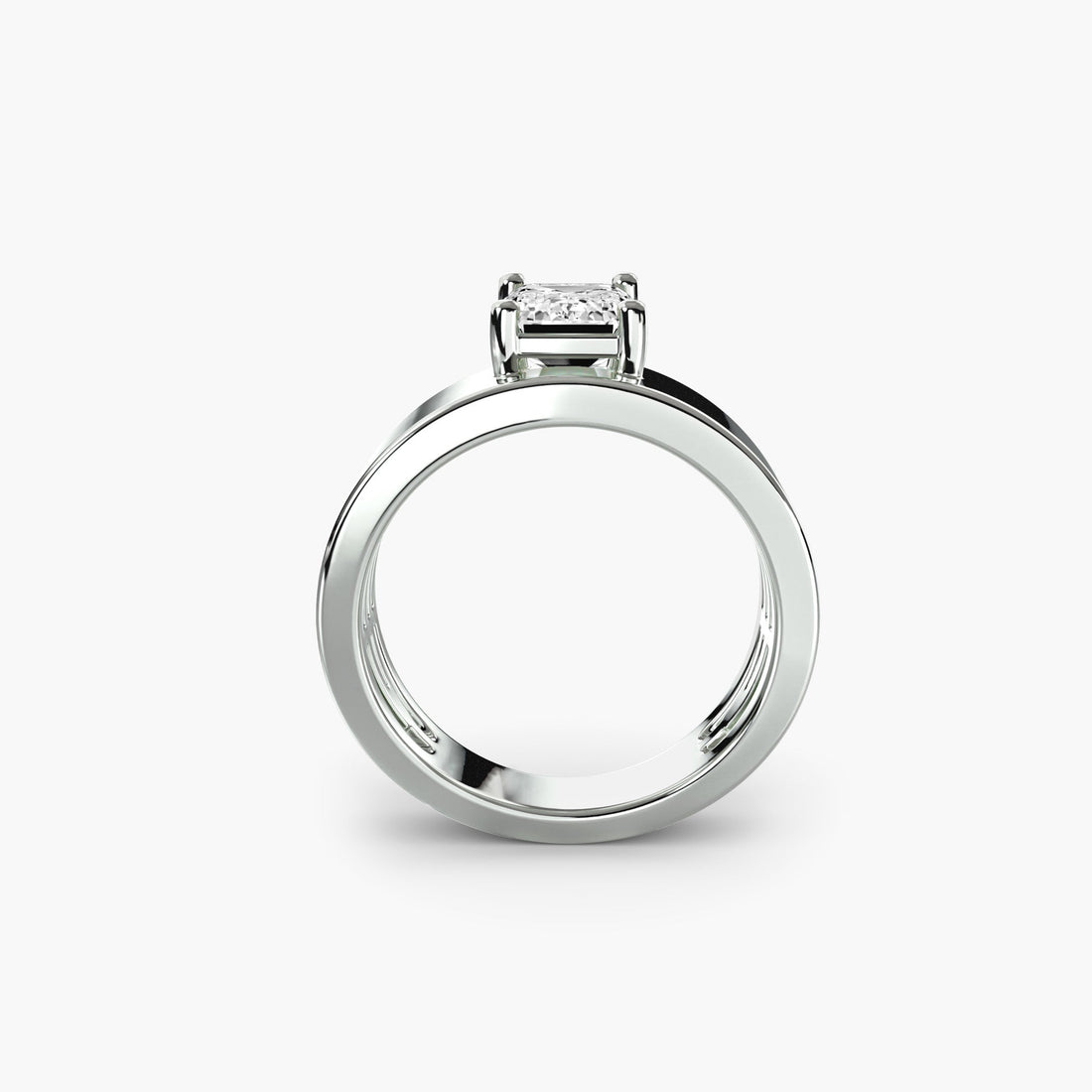Wide Band Solitaire 2 - Prestige Stones