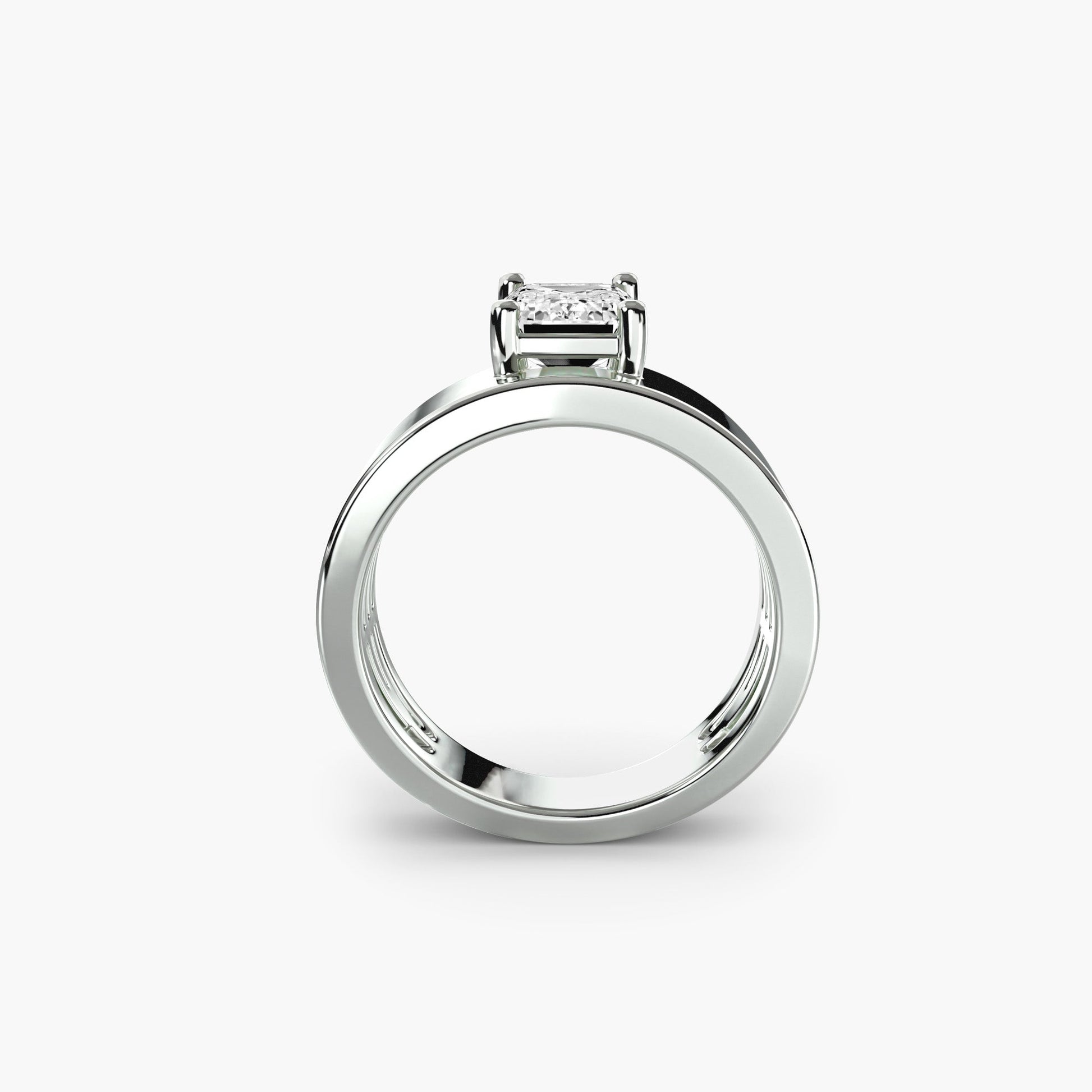 Wide Band Solitaire 2 - Prestige Stones