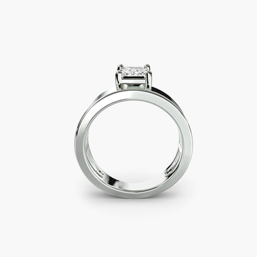 Wide Band Solitaire 2 - Prestige Stones