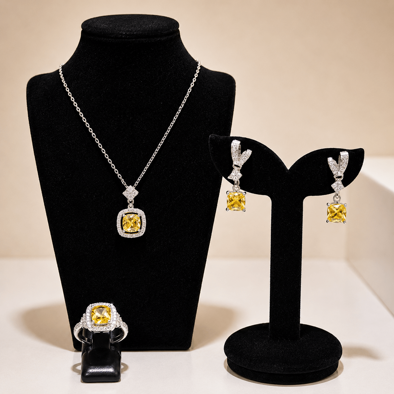 Yellow Canary Jewellery Set - Prestige Stones