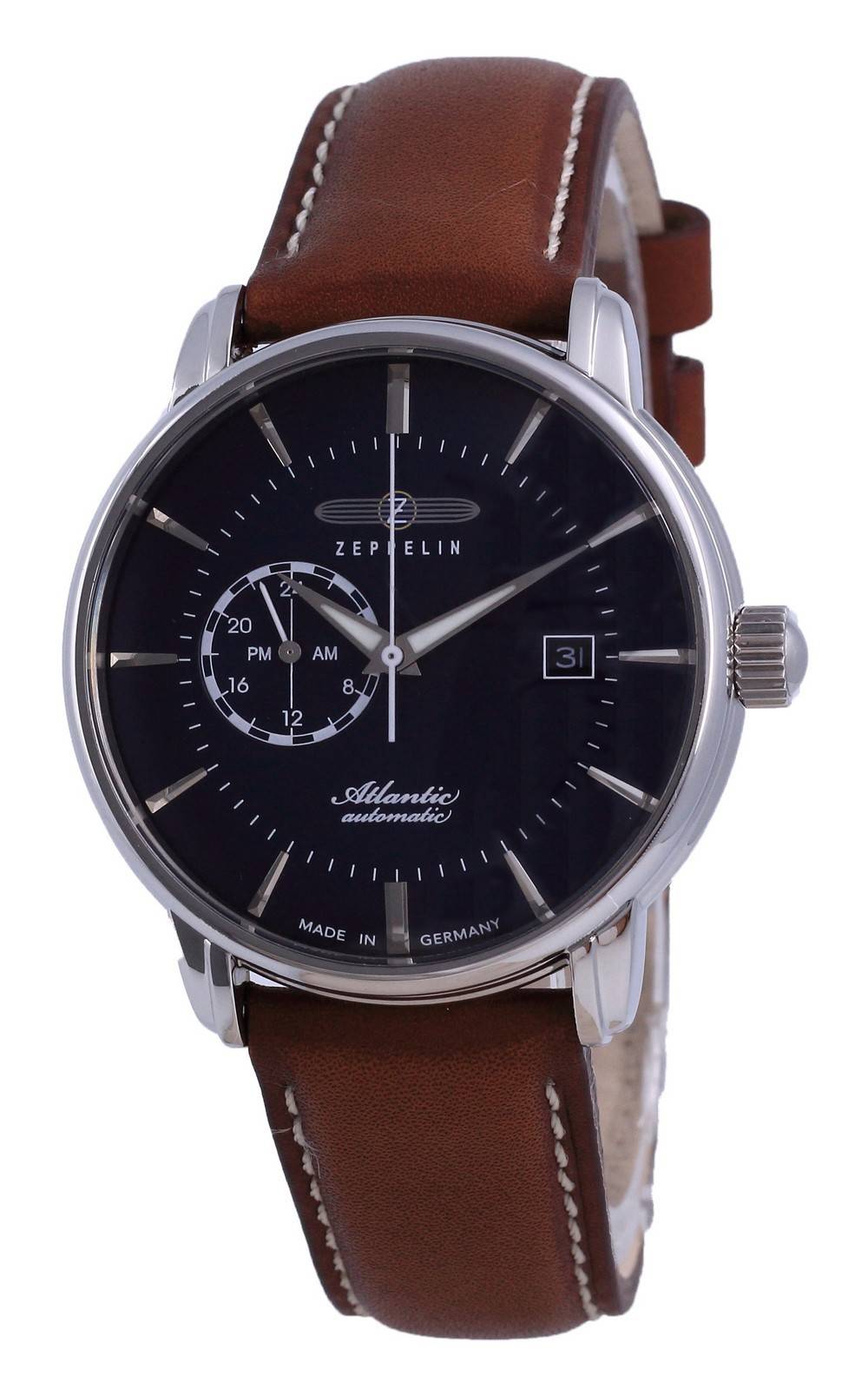 Zeppelin Atlantic Blue Dial Leather Automatic 8470 - 3 84703 Men's Watch - Prestige Stones
