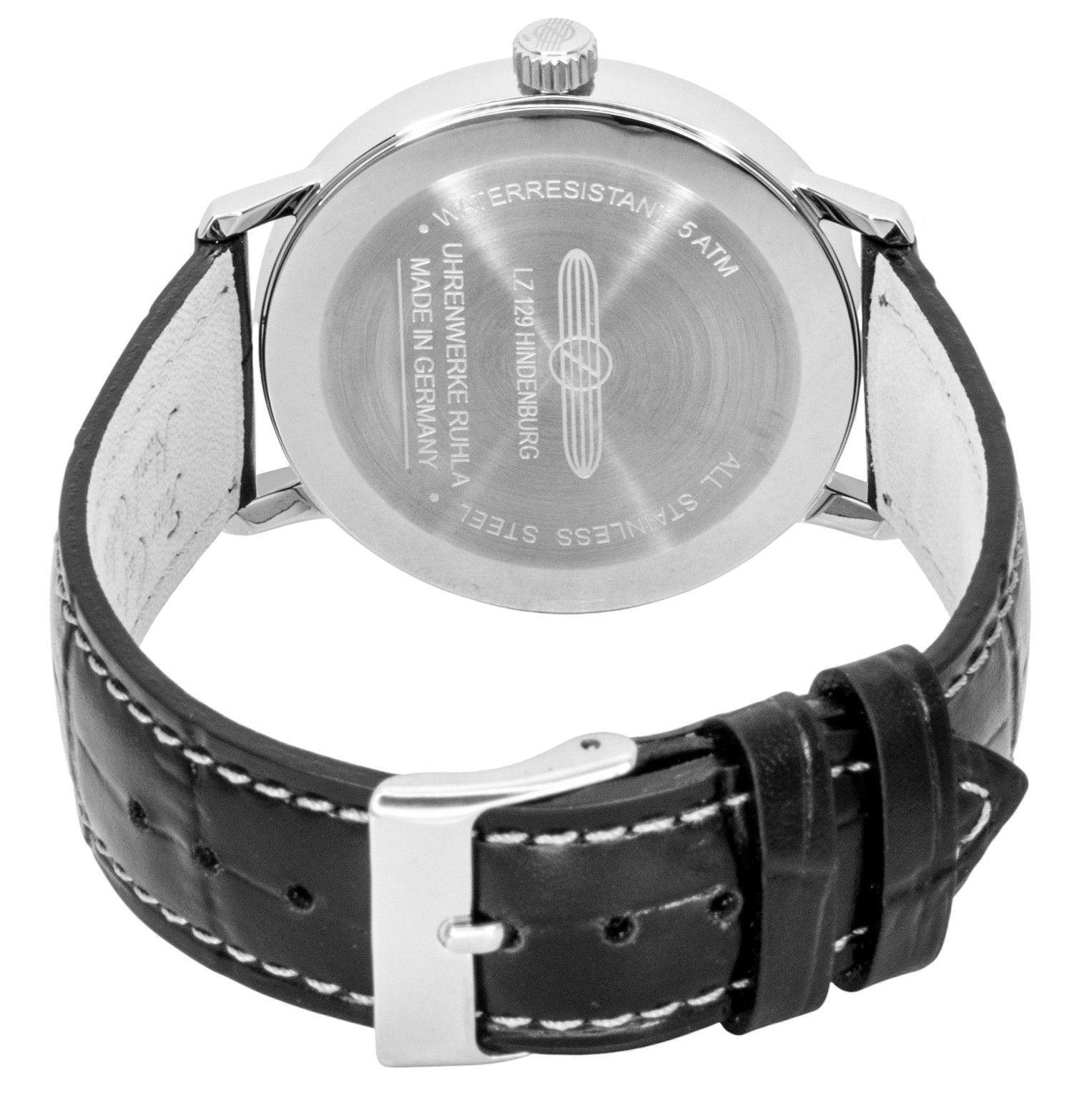 Zeppelin LZ 129 Hindenburg Leather Strap Green Dial Quartz 80484 Men's Watch - Prestige Stones