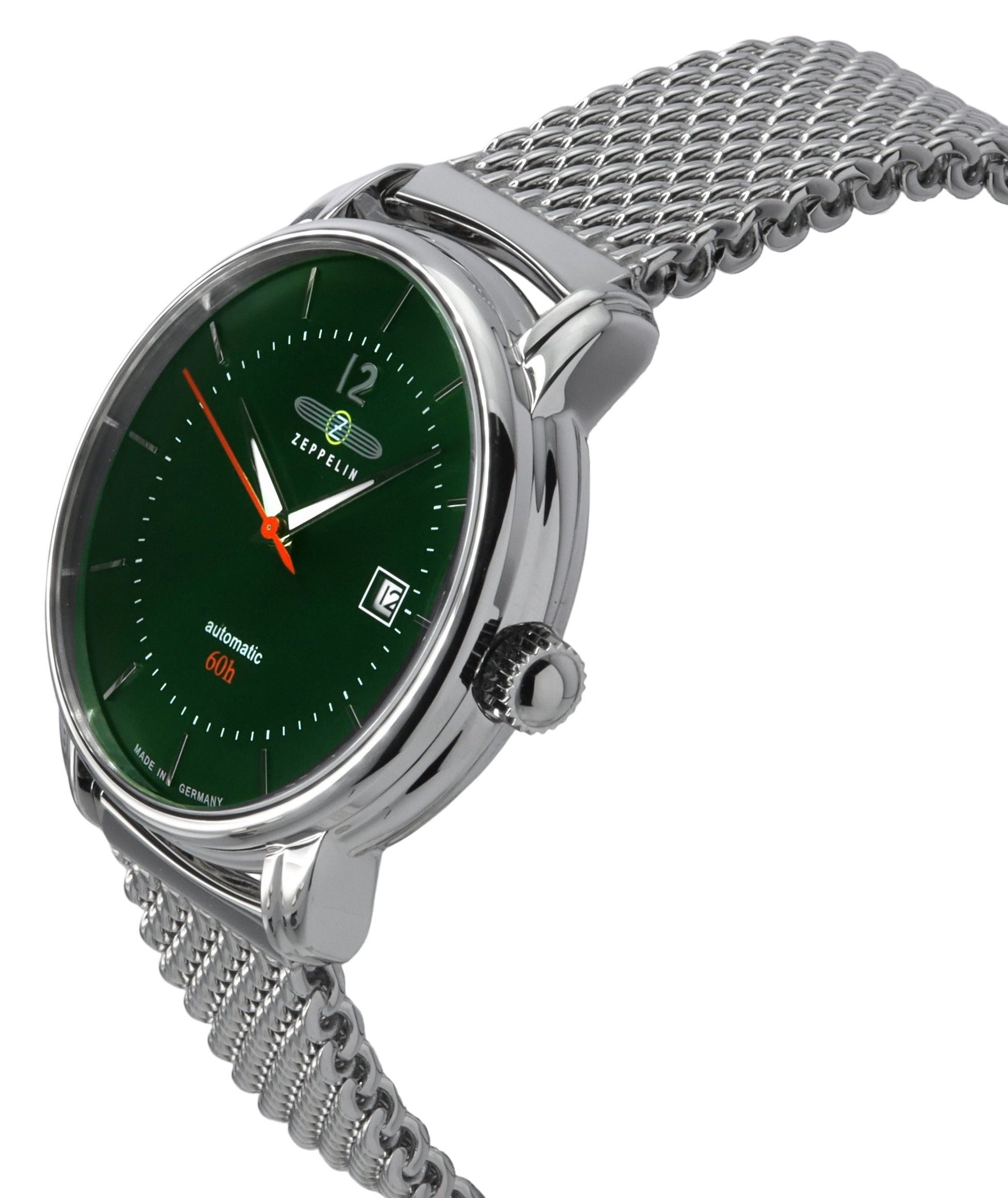 Zeppelin LZ120 Bodensee Stainless Steel Green Dial Automatic 8160M4 Men's Watch - Prestige Stones