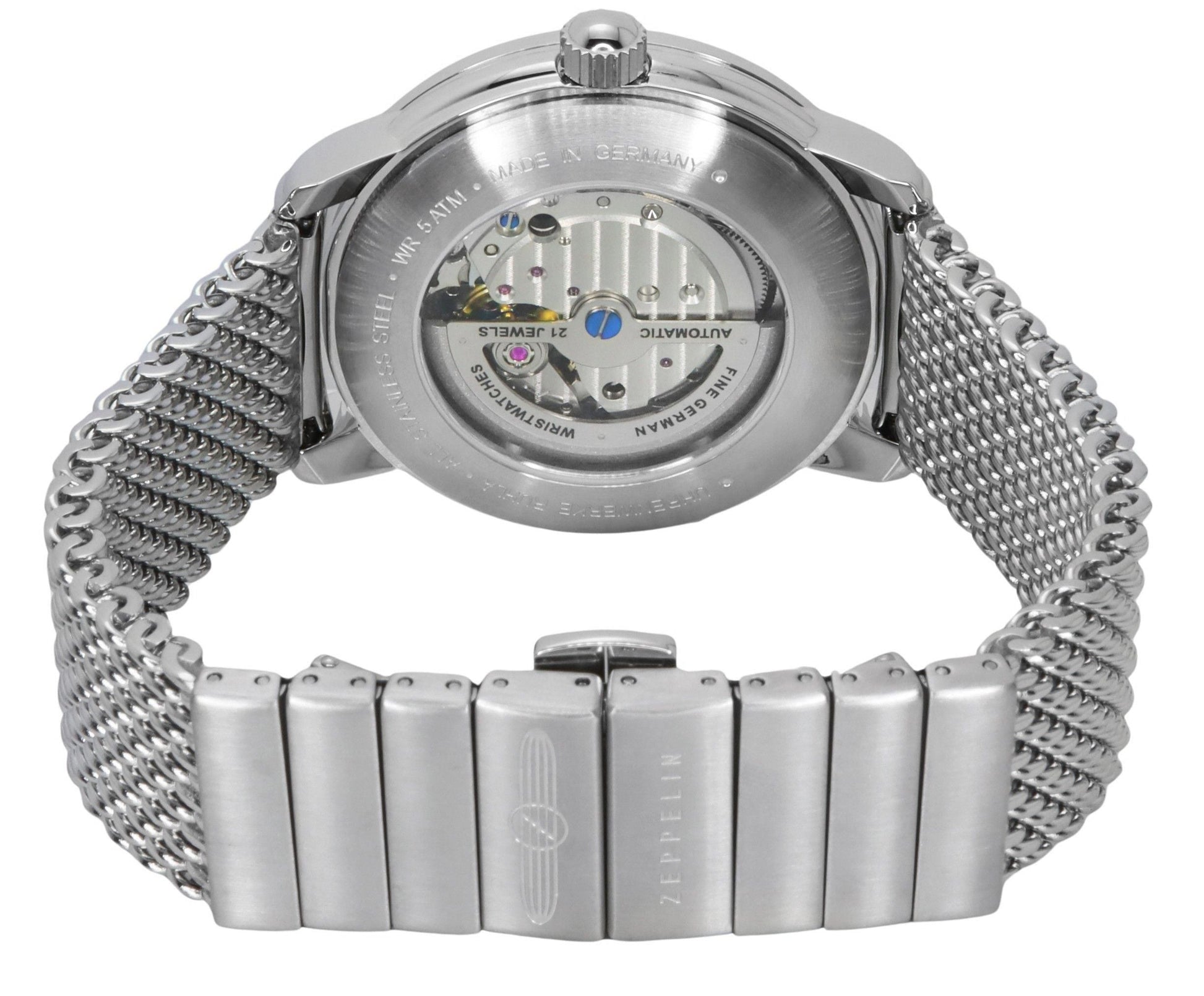 Zeppelin LZ120 Bodensee Stainless Steel Green Dial Automatic 8160M4 Men's Watch - Prestige Stones