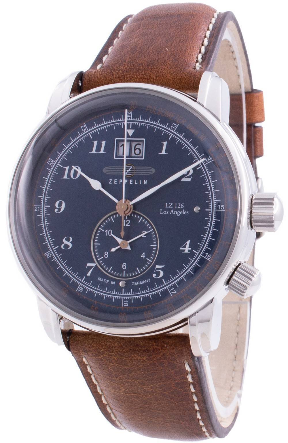 Zeppelin LZ126 Los Angeles 8644 - 3 86443 Quartz Pulsometer Men's Watch - Prestige Stones
