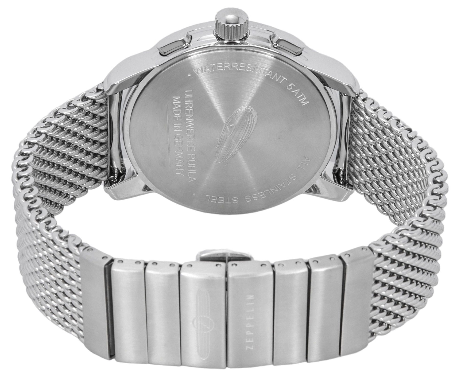Zeppelin LZ126 Los Angeles Chronograph Stainless Steel Blue Dial Quartz 7614M3 Men's Watch - Prestige Stones