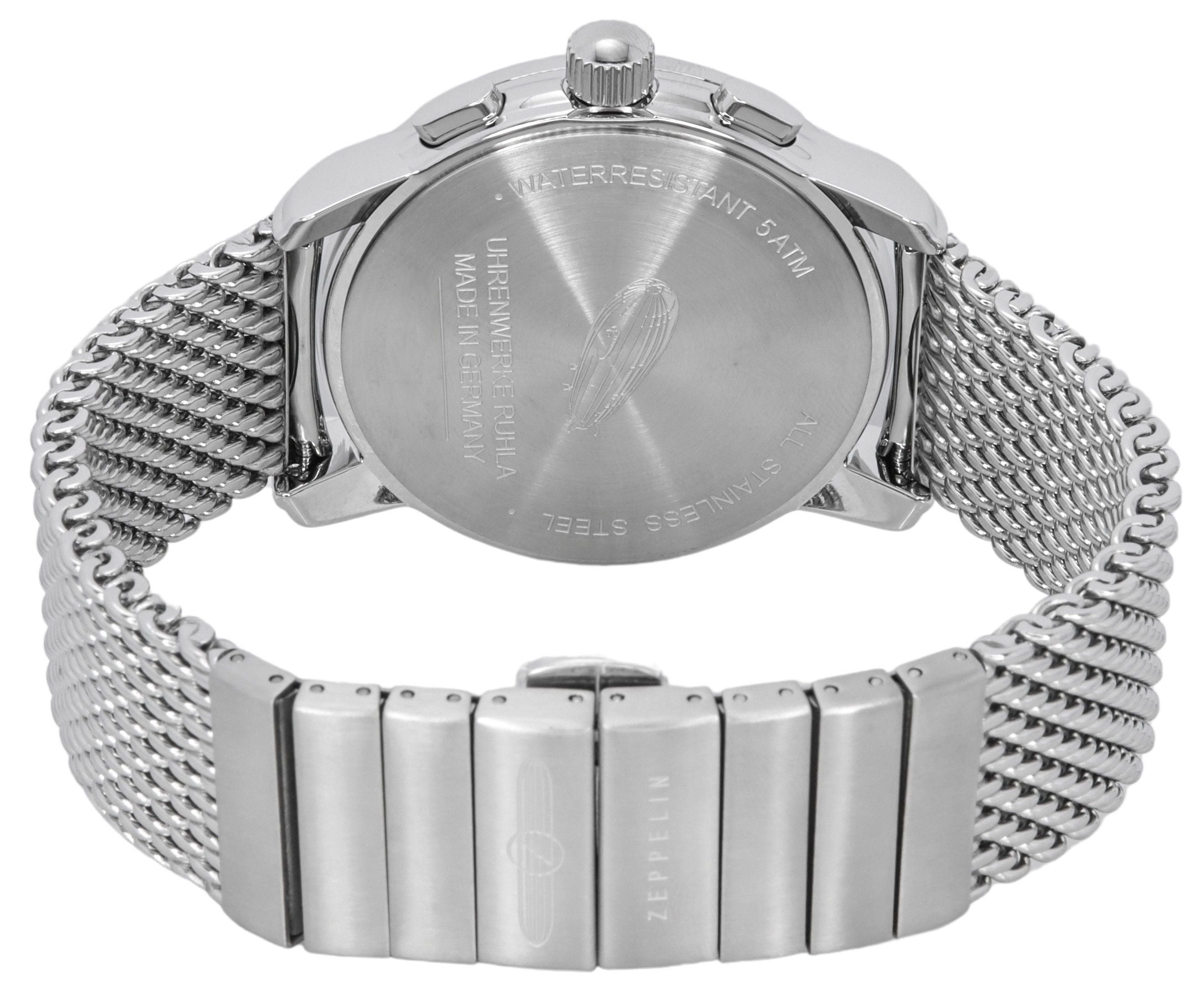 Zeppelin LZ126 Los Angeles Chronograph Stainless Steel Blue Dial Quartz 7614M3 Men's Watch - Prestige Stones