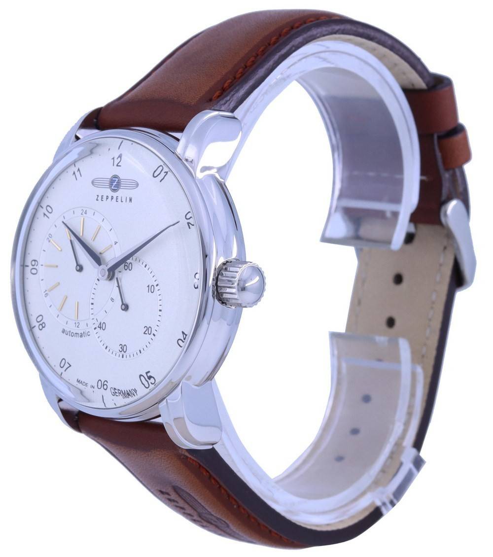 Zeppelin New Captain's Line Leather Strap Automatic 8662 - 1 86621 Men's Watch - Prestige Stones