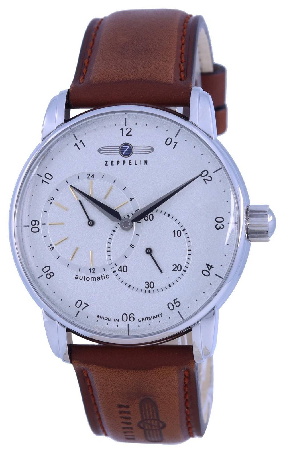 Zeppelin New Captain's Line Leather Strap Automatic 8662 - 1 86621 Men's Watch - Prestige Stones