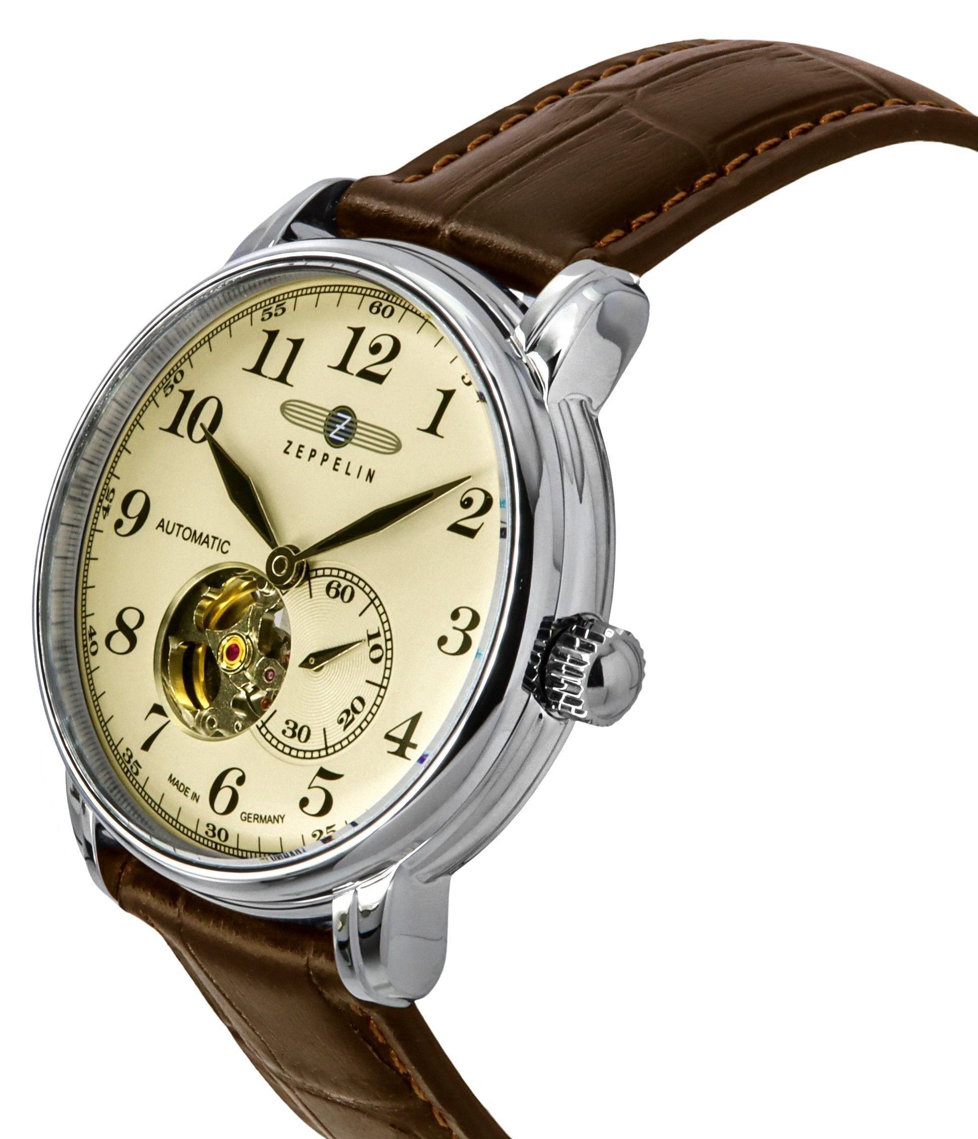 Zeppelin Series LZ127 Graf 7666 - 5 76665 Automatic Germany Made Men's Watch - Prestige Stones